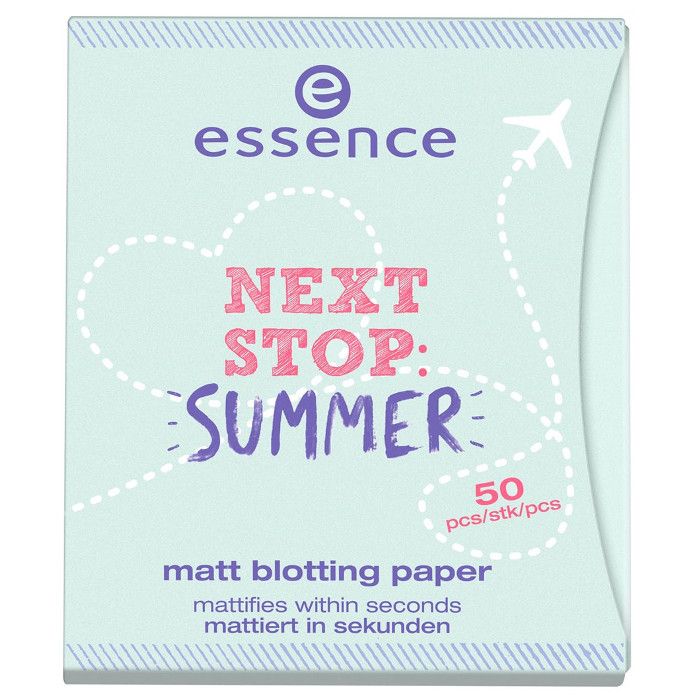 essence next stop summer matt blotting paper 01 ticket to anywhere 50pcs compressor