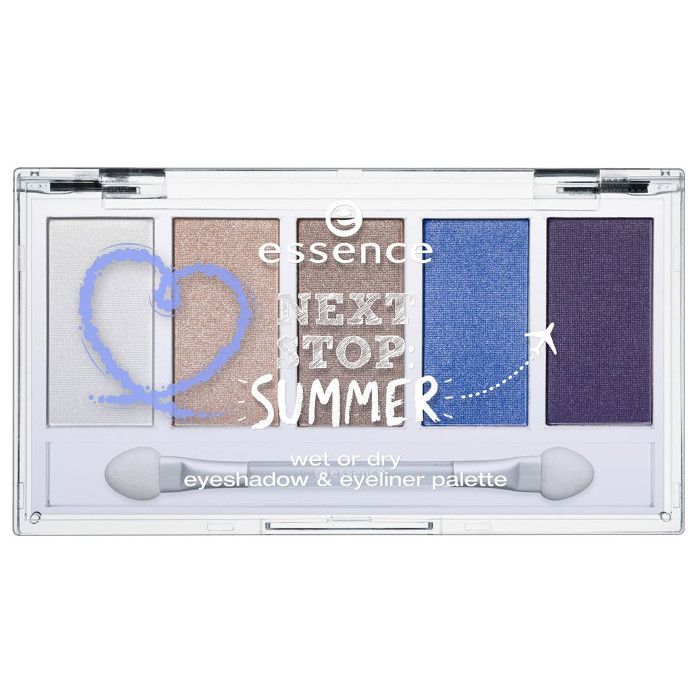essence next stop summer wet or dry eyeshadow eyeliner palette 01 ready for take off 7g compressor