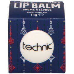 TECHNIC Vánoční kulatý balzám na rty vanilkový VANILLA Novelty Lip Balm Balls 11g