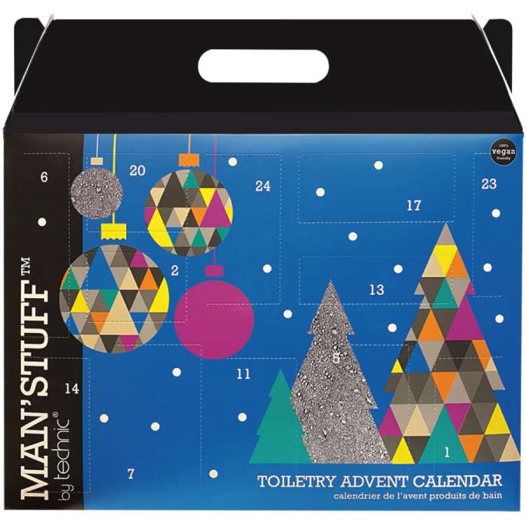 TECHNIC velký Adventní kalendář toaletní pro muže Man'Stuff Toiletry Advent Calendar 24 oken