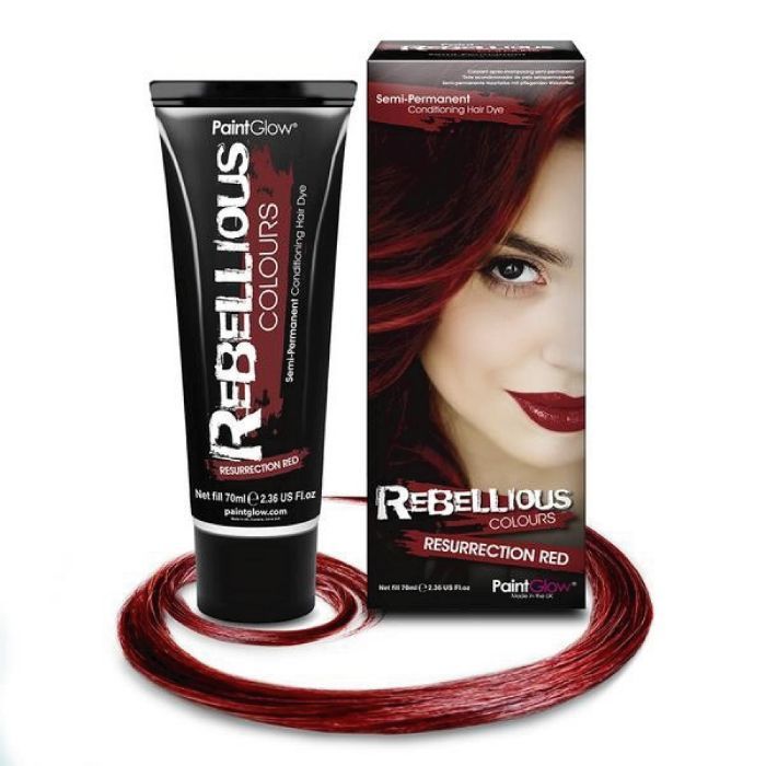 Barva na vlasy zrzavo červená dočasná krémová Resurrection Red