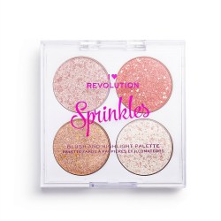 I♥Revolution Paletka na tvář Blush & Sprinkles Ice Cream Sundae tvářenky a rozjasňovače 6g