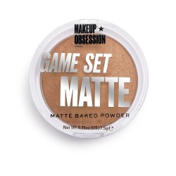 Makeup Obsession Pudr Game Set Matte - Matte Powder Sahara pro tmavší snědou pleť s teplým podtónem 7,5g