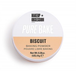 Makeup Obsession Pudr sypký Pure Bake Baking Powder Biscuit pro redukci nedokonalostí u středně tmavé pleti 8g