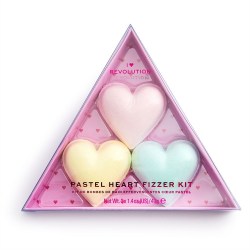 I♥Revolution Koupelová bomba Pastel Heart Fizzer Kit 120g