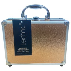 TECHNIC Medium Rose Gold Case Plně vybavený kosmetický hliníkový kufr pevný