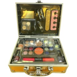 TECHNIC Medium Rose Gold Case Plně vybavený kosmetický hliníkový kufr pevný