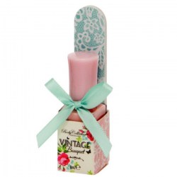 Speciální edice laku na nehty s pilníkem růžový lak a zelený pilník