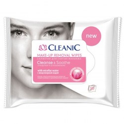 CLEANIC Odličovací ubrousky Cleanse & Soothe pro citlivou pokožku 10ks
