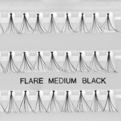 Umělé nalepovací řasy trsy černé v trsech 60 trsů středně dlouhé