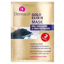 DERMACOL Pleťová maska GOLD ELIXIR MASK omlazující maska s kaviárem