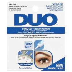DUO Quick SET Adhesive Latex Rychleschnoucí lepidlo na obloučkové řasy čiré - průhledné 7g