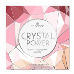 ESSENCE Paletka tvářenek a rozjasňovačů crystal power blush & highlighter 14g