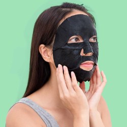 FREEMAN Detoxifying Pleťová látková maska detoxikační s dřevěným uhlím a mořskou solí 25ml