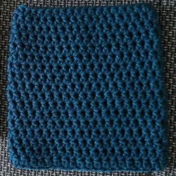 Hand Made Ručně pletený nákrčník modrá petrolejová 10
