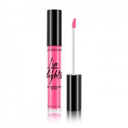 JORDANA světle růžový neonový lesk na rty 01 Pink Dazzle Lip Lights Colorshock 5,5g LPL-01