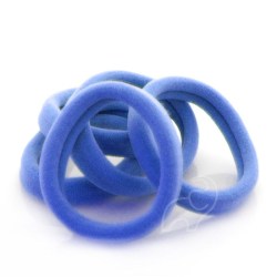 Textilní gumička do vlasů modrá průměr 4cm GUM54
