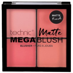 TECHNIC Paletka matných červeno růžových tvářenek Mega Matte Blush 11,2g