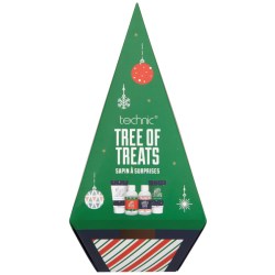 TECHNIC Dárkové vánoční stromeček s tělovou kosmetikou s vůní perníčků Christmas Novelty Tree of Treats Bath Set 5ks