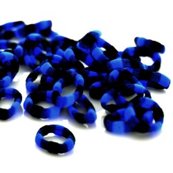 TRD Gumička do vlasů pruhovaná tmavě modrá látková 4cm GUM260