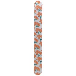 TRD NAIL CARE Papírový smirkový pilník na nehty oranžový květ 18cm