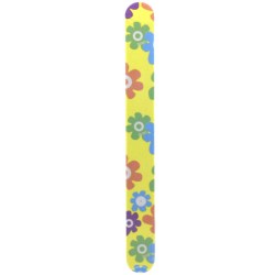 TRD NAIL CARE Papírový smirkový pilník na nehty žlutý květ 18cm