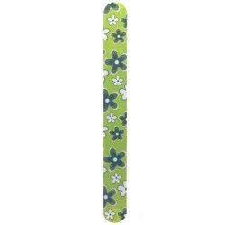 TRD NAIL CARE Papírový smirkový pilník na nehty zelené kytičky 18cm