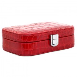 TRD Luxury box RDE Koženková šperkovnice se zrcátkem červená