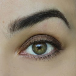 Oční stíny krémové perleťové kaštanově hnědé pro blending a kouřové líčení